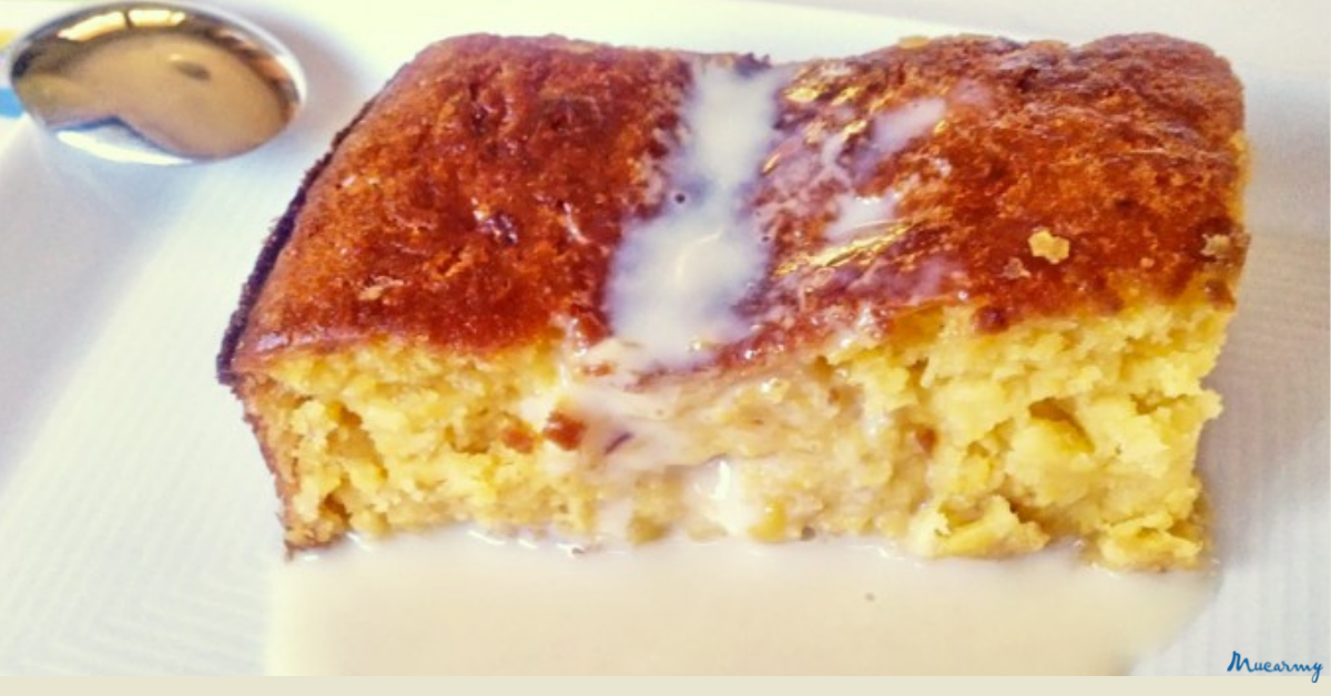 Pastel de maíz dulce sin gluten