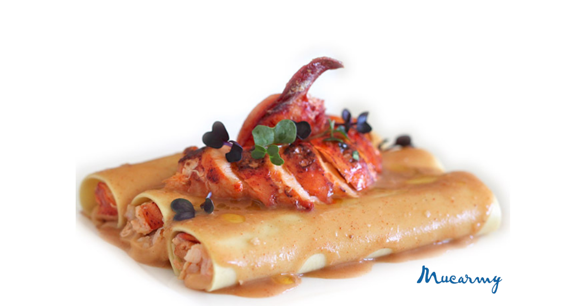 CANELONES DE BOGAVANTE PARA NAVIDAD